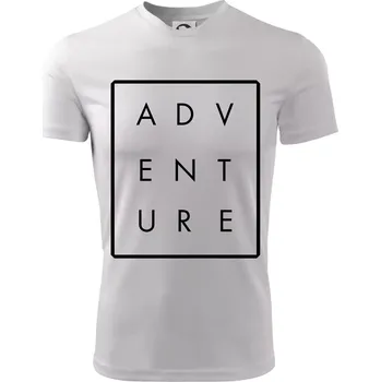 Chlapecké oblečení Adventure obdelník - Dětské triko sportovní (dresovina) - 134 cm/8 let ( Bílá )