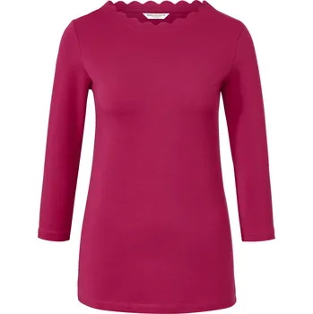 Dámské tričko 687131 - Tchibo - Triko s 3/4 rukávem - pro ženy - vel. M 40/42 - barva: červená