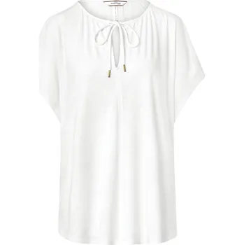 Dámská halenka 636392 - Tchibo - Halenkové triko se šňůrkou na zavazování - pro ženy - vel. S 36/38 - barva: bílá