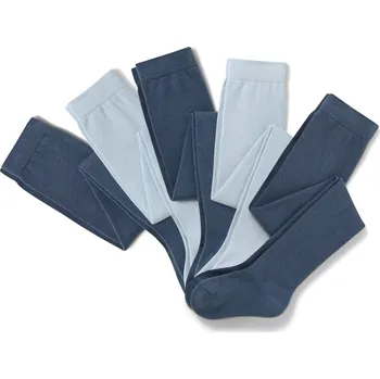 683677 - Tchibo - Bavlněné punčocháče - pro ženy - vel. 110/116 - barva: modrá/s proužky