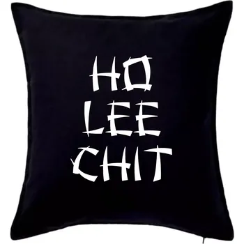 Polštář Ho lee chit - Polštář 50x50 - 50x50 - Pouze potah ( Černá )