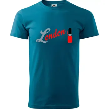 Pánské tričko London Stráž - Klasické pánské triko vyšší gramáže - M ( Petrolejová )