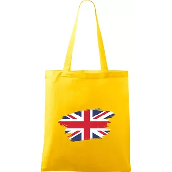 Britská vlajka roztrhaná - Taška bavlněná - 42 x 38 cm ( Žlutá )