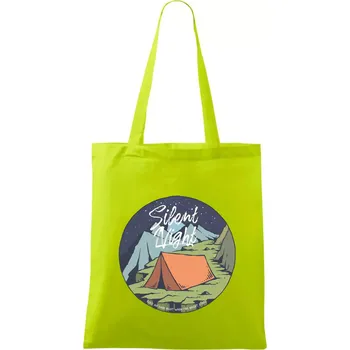 Night Camp - Silent night - Taška bavlněná - 42 x 38 cm ( Limetková )