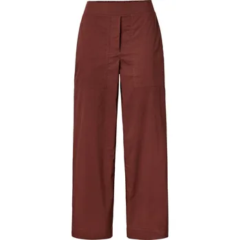 638447 - Tchibo - Popelínové kalhoty - pro ženy - vel. 38 - barva: hnědá