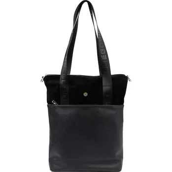 Kabelka Dámská kabelka Eko Gregorio Černá A4 přes rameno EKO PREMIUM #39-2