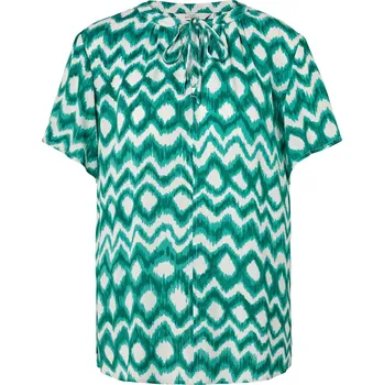 705441 - Tchibo - Tuniková halenka s potiskem - pro ženy - vel. 46 - barva: bílá/s potiskem