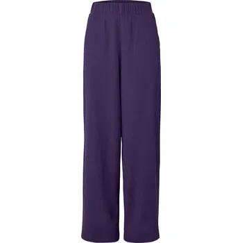 Dámské kalhoty 704881 - Tchibo - Strukturované kalhoty s širokými nohavicemi - pro ženy - vel. 48 - barva: fialová