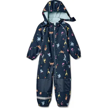 Kojenecké oblečení 692602 - Tchibo - Dětská softshellová kombinéza - pro ženy - vel. 98/104 - barva: modrá/s potiskem