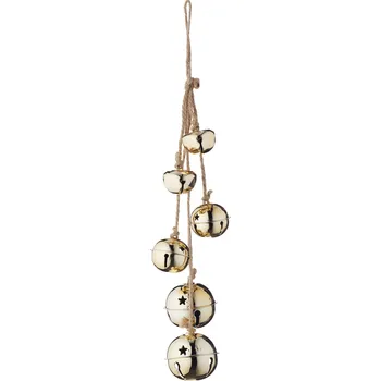 Vánoční dekorace 691968 - Tchibo - Závěsné rolničky - barva: hnědá