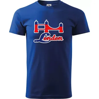 London most - Triko extra velké (5-8XL) - 8XL ( Královská modrá )