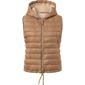 Dámské oblečení 674540 - Tchibo - Prošívaná vesta s kapucí - pro ženy - vel. 50 - barva: béžová