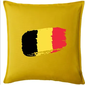 Polštář Belgie vlajka - Polštář 50x50 - 50x50 - Pouze potah ( Žlutá )
