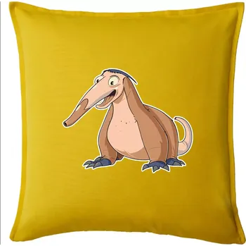 Polštář Mravenečník kreslený hnědý - Polštář 50x50 - 50x50 - Pouze potah ( Žlutá )