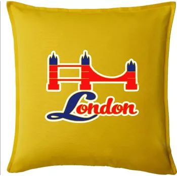 Polštář London most - Polštář 50x50 - 50x50 - Pouze potah ( Žlutá )