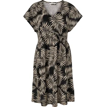 Dámské šaty 704949 - Tchibo - Žerzejové šaty s potiskem - pro ženy - vel. XXL 52/54 - barva: černá/s potiskem