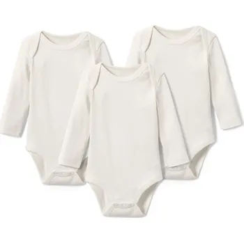 688756 - Tchibo - Žebrovaná body s dlouhým rukávem pro miminka - pro ženy - vel. 98/104 - barva: bílá