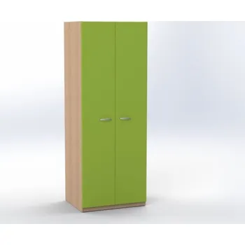 Šatní skříň TVAR v.d. Klatovy Šatní dvoudvéřová skříň s mezistěnou, 2 šatní tyče, hl. 60 cm