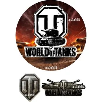 Jedlá dekorace na dort WORLD OF TANKS - jedlý papír - Bez úprav / Jedlý papír / Bez decor gelu