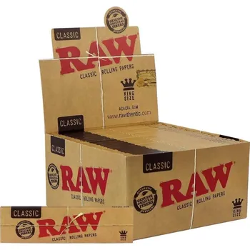 RAW papírky King Size, BOX 50 KS