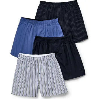 Boxerky 690872 - Tchibo - Tkané boxerky - pro muže - vel. S/4 - barva: modrá/s proužky