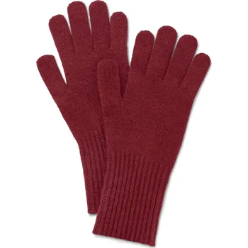 Rukavice 666341 - Tchibo - Pletené rukavice s vlnou - barva: červená