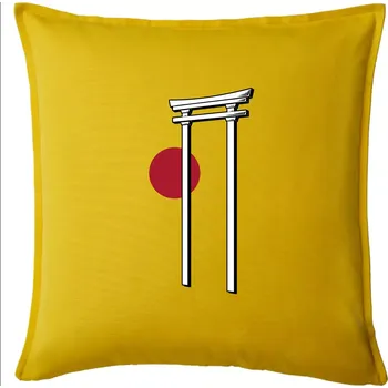 Polštář Japan culture - architektura - Polštář 50x50 - 50x50 - Pouze potah ( Žlutá )