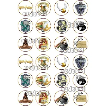 Jedlá dekorace na dort Harry Potter č.6 - jedlý papír - Bez úprav / Jedlý papír / Bez decor gelu