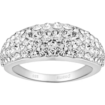 Šperk Stříbrný prsten Glistera s Brilliance Zirconia velikost obvod 52 mm SILVEGOB26021RSW-obvod 52 mm