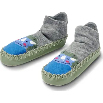 Kojenecké oblečení 686180 - Tchibo - Dětské ponožkové papuče - pro miminko - vel. 31-34 - barva: modrá