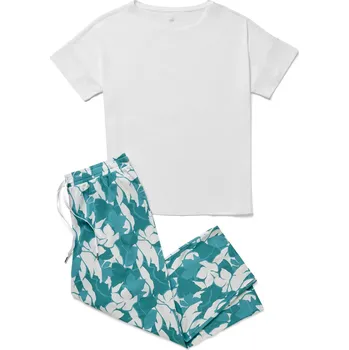 Dámské pyžamo 702187 - Tchibo - Pyžamová souprava - pro ženy - vel. S 36/38 - barva: bílá