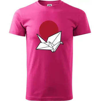 Pánské tričko Japan culture - origami - Klasické pánské triko vyšší gramáže - XS ( Purpurová )