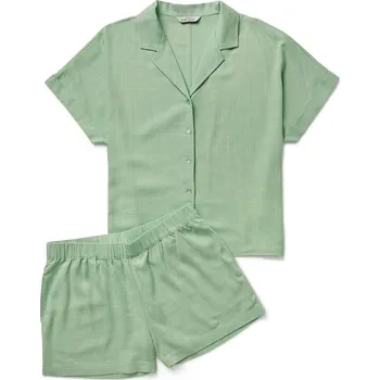 Dámské noční prádlo 699091 - Tchibo - Krátká pyžamová souprava - pro ženy - vel. 42 - barva: zelená