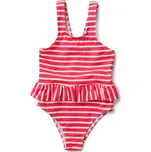 695795 - Tchibo - Dívčí plavky - pro miminko - vel. 98/104 - barva: bílá/s proužky