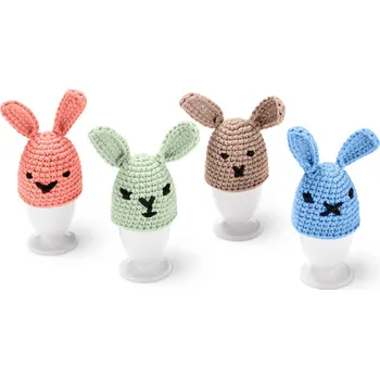 Výtvarná sada 625861 - Tchibo - Sada na výrobu háčkovaných návleků na vajíčka - barva: modrá