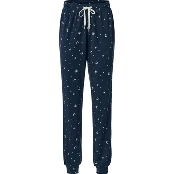 Dámské pyžamo 688401 - Tchibo - Pyžamové kalhoty - pro ženy - vel. M 40/42 - barva: modrá