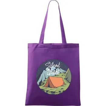 Night Camp - Silent night - Taška bavlněná - 42 x 38 cm ( Fialová )