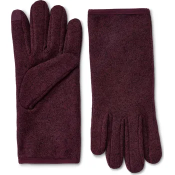 Pracovní rukavice 673900 - Tchibo - Rukavice z pleteného fleecu - pro ženy - vel. 7,5 - barva: červená