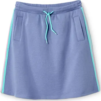Dámská sukně 633330 - Tchibo - Sukně z teplákoviny s recyklovaným polyesterem - pro dívky - vel. 122/128 - barva: modrá