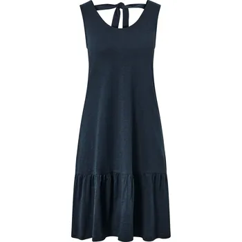 Dámské šaty 681438 - Tchibo - Žerzejové šaty s volánem - pro ženy - vel. S 36/38 - barva: modrá