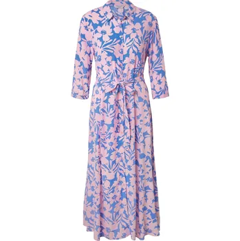 Dámské šaty 702952 - Tchibo - Košilové šaty s potiskem - pro ženy - vel. 44 - barva: modrá/květovaný