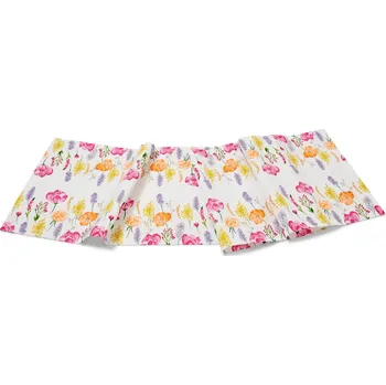 ubrus 700449 - Tchibo - Běhoun na stůl - barva: bílá