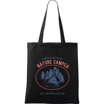 Nákupní taška Nature Camper - Taška bavlněná - 42 x 38 cm ( Černá )