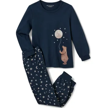 Chlapecké pyžamo 688313 - Tchibo - Dětské pyžamo »Měsíc« - pro ženy - vel. 122/128 - barva: modrá