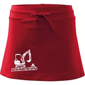 Dámská sukně Noční můra pro krtka - Sportovní sukně - two in one - XS ( Červená )