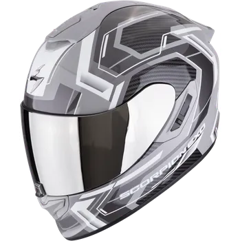 Helma na motorku Scorpion exo-1400 evo ii air linart šedo/bílá l