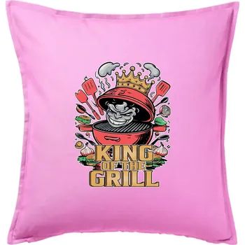 Polštář King of the grill - Polštář 50x50 - 50x50 - Pouze potah ( Růžová )