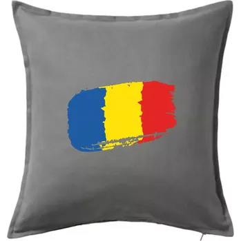Polštář Rumunsko vlajka - Polštář 50x50 - 50x50 - Pouze potah ( Tmavě šedý melír )