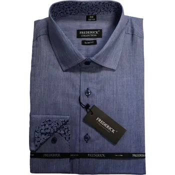 Pánská košile Pánská košile s dlouhým rukávem - střih SLIM - prodloužená délka rukávu 188/194 cm - vzor F514 - 39