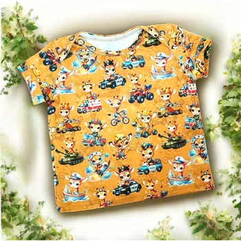 Dětské tričko žirafy dopravní prostředky Dětské tričko